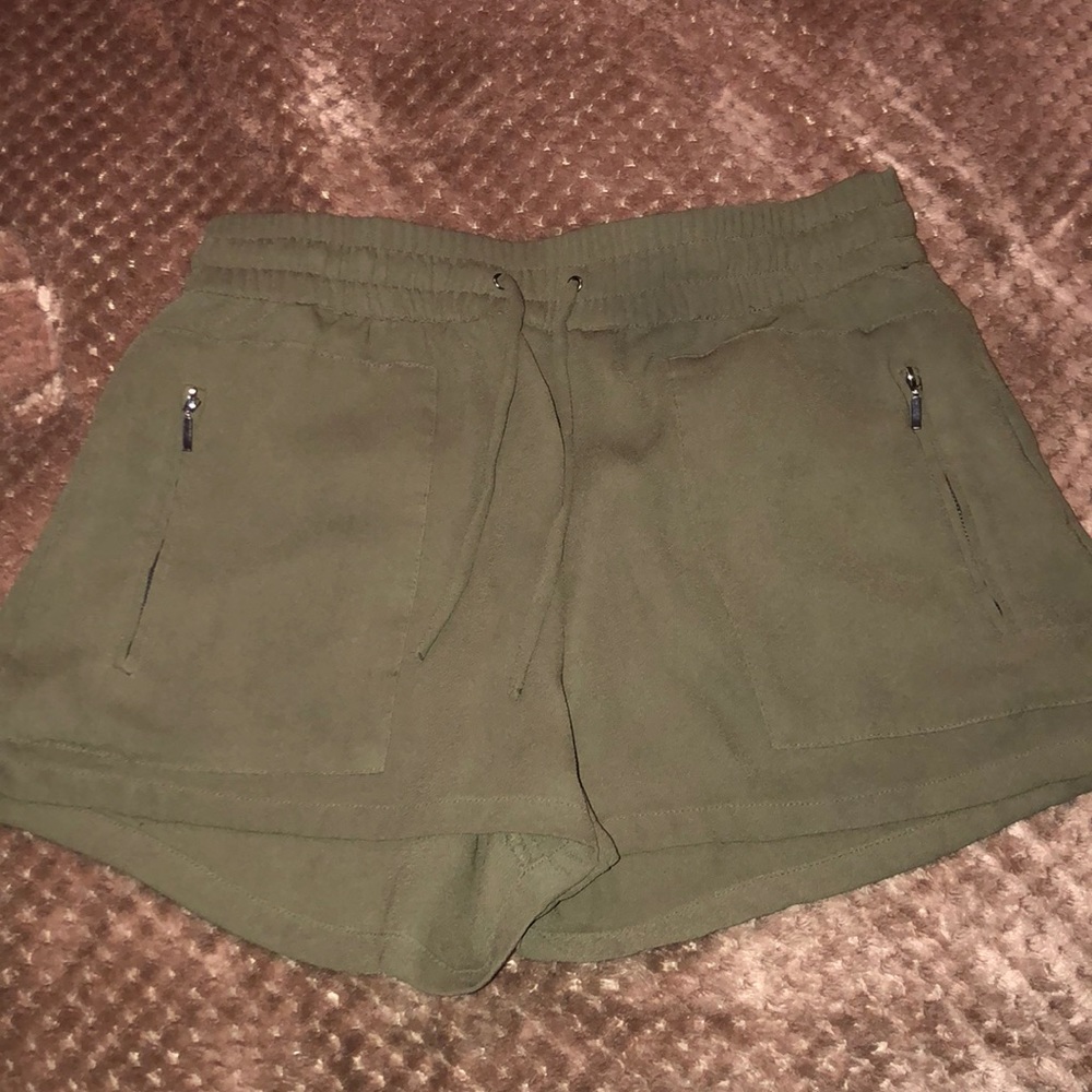 Olive green shorts
